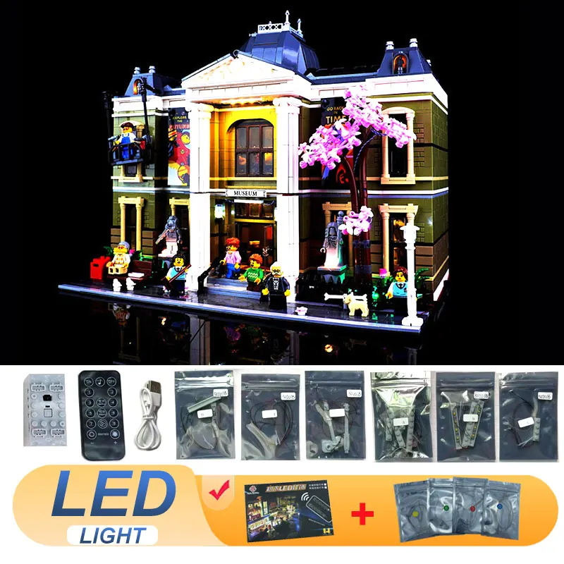 

LED Light Kit For LEGO 10326 Natural History Museum Decorative Lamp DIY Gift (Not Include Building Block Bricks Kits Sets Model)