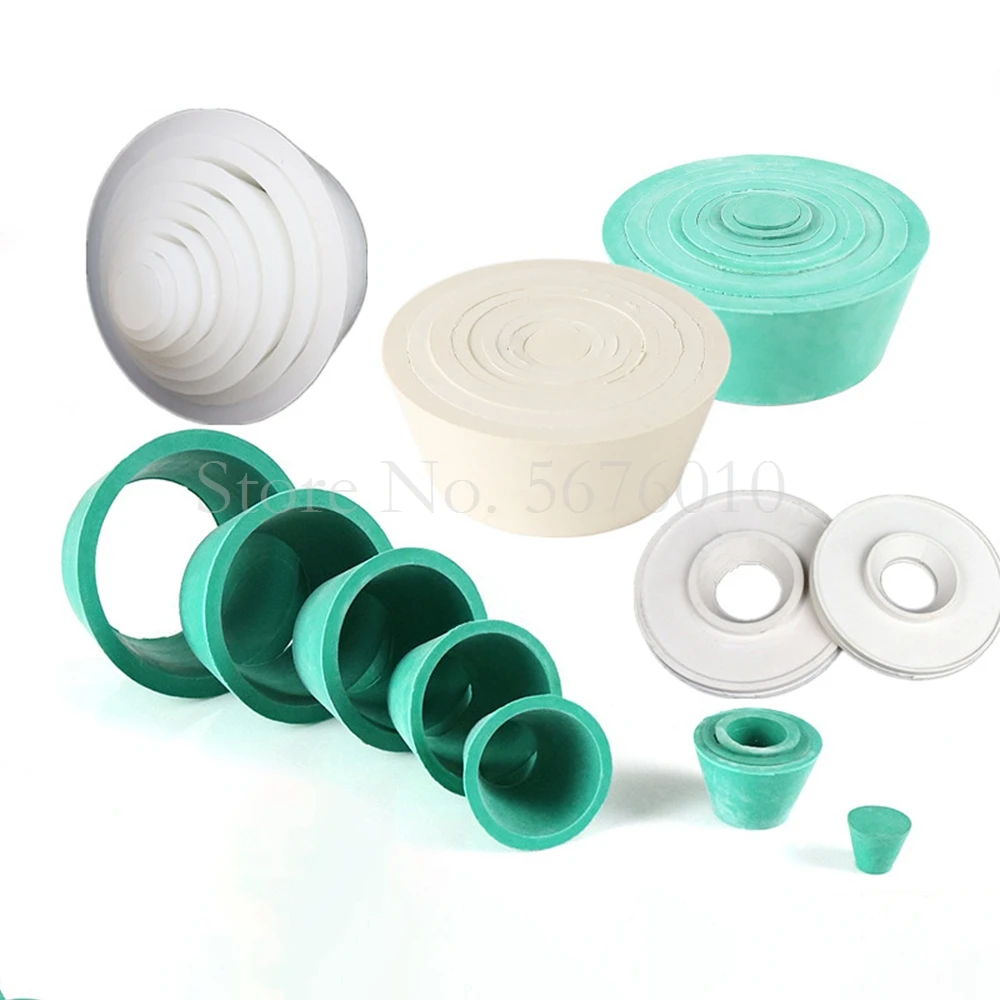 

8*1pcs/set rubber or silicone Buchner funnel holder filter sealing plug filter bottle funnel supporting rubber cushion cover