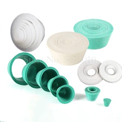 8*1 pçs/set borracha ou silicone buchner funil titular filtro de vedação plug filtro garrafa funil apoio capa almofada de borracha