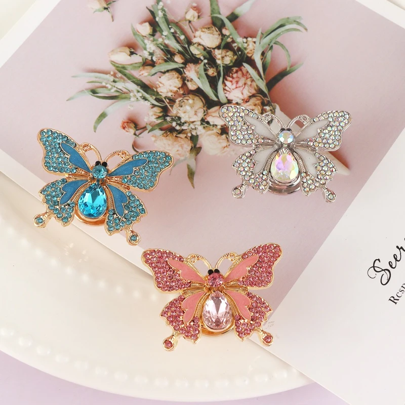 New color diamond butterfly pull handle color acrylic diamond butterfly pull handle for cabinet and wardrobe drawer handles