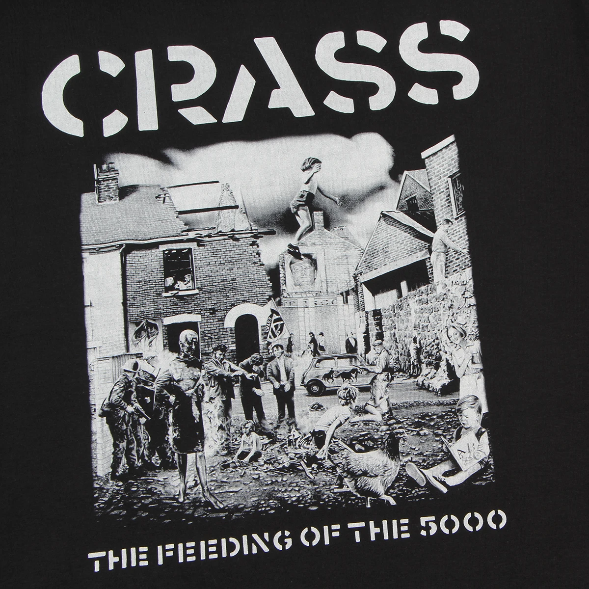 Crass T-Shirt The Feeding Of The Five Thousand Anarcho-Punk Buzzcocks Dead Kennedys Men Summer Cotton Tee Shirt