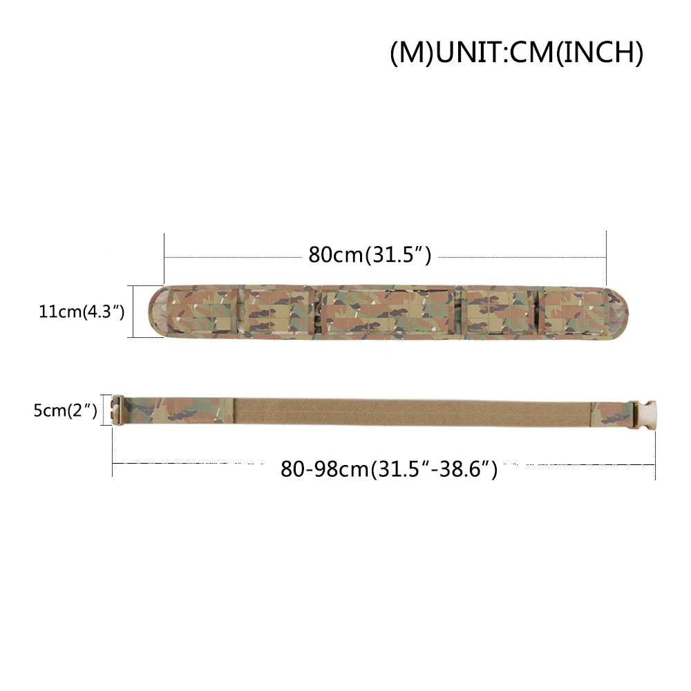 Cinturón Táctico ELITE SPANKER MOLLE con Almohadilla para Caza - imagen 2