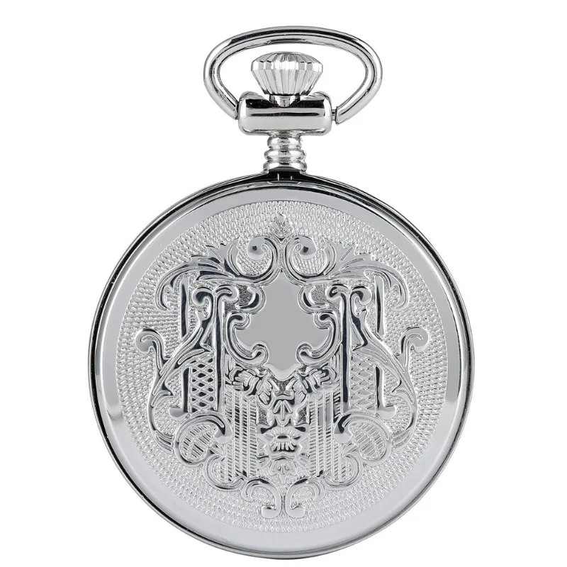 Luminous Numbers Dial Mechanical Automatic Pocket Watch Self Winding Pocket Snake Chain Luxury FOB Watch Noctilucent Fluorescent