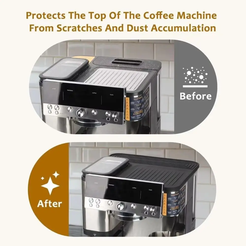 

Food Grade Silicone Coffee Machine Top Cover Waterproof Anti-Scratch Thermal Insulation Pad Dustproof Non-Slip