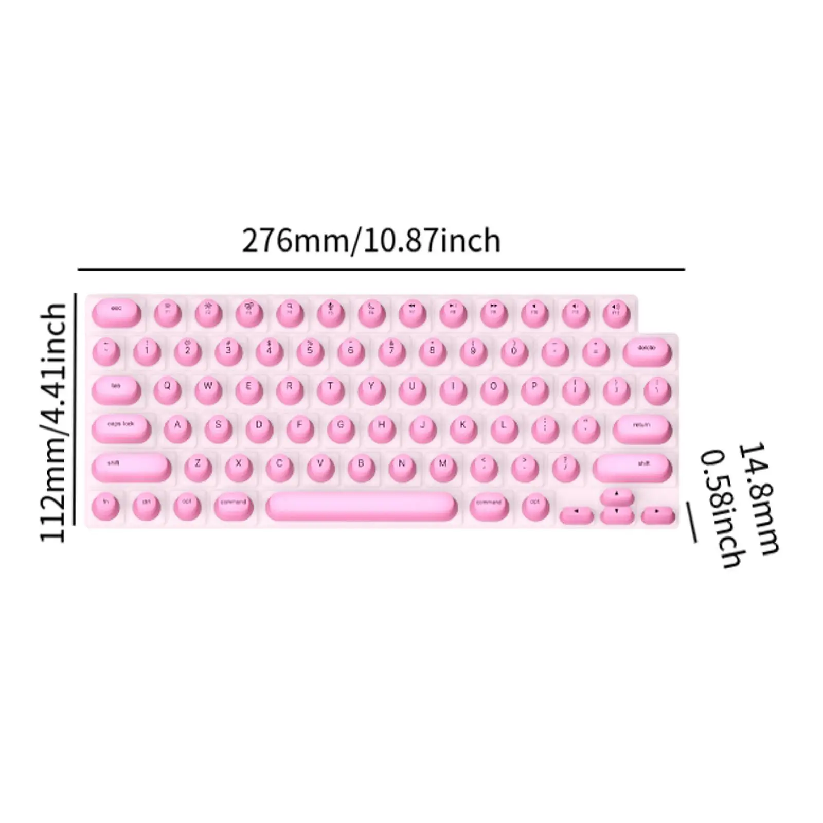 Copertura per tastiera per protezione per unghie lunghe Robusta per notebook per accessori per tastiera Nail Art Pellicola per tastiera per digitazione di giochi