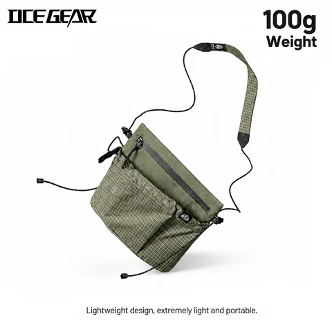 Lightweight Crossbody Bag Waterproof X Pac Nylon Ripstop Small Shoulder Bag Adjustable Strap Travel Hiking Daily Sling Pouch