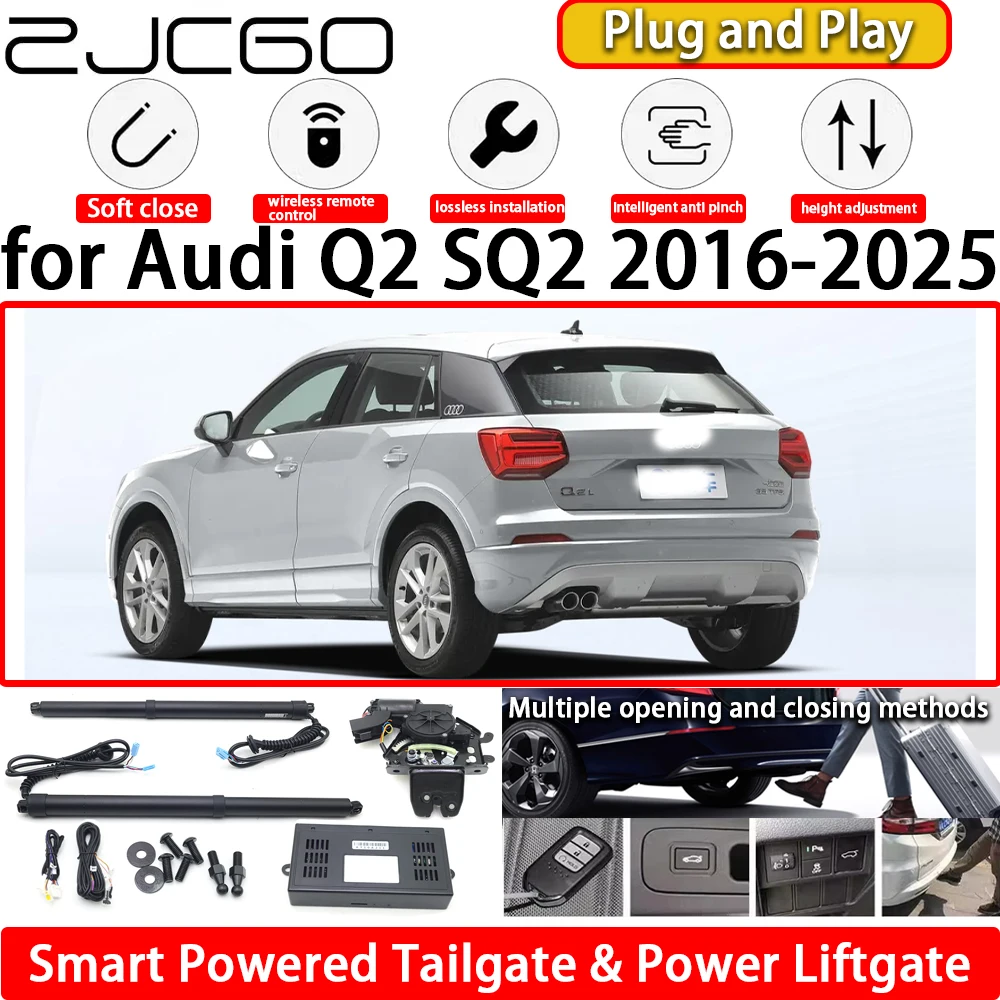

ZJCGO for Audi Q2 SQ2 2016-2025 OEM Automatic Electric Powered Tailgate Power Liftgate Tail Gate Lift Kit System Plug & Play