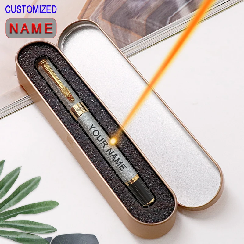 

Custom Text Gel Pen Gift Box Set Packaging School Office Student Supplies Luxury Metal Stationery Teacher Creative