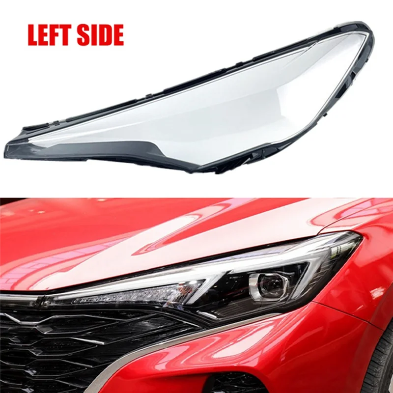 Car Head Light Lamp Cover Transparent Lampshade Headlight Head Light Shade Shell for ChangAn Eado Plus 2020 2021 Left