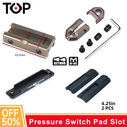 WADSN Pressure Switch Mount Panel Slot For DBAL PEQ M600 M300 Tactical Flashlight Switch Fit Keymod M-Lok Picatinny