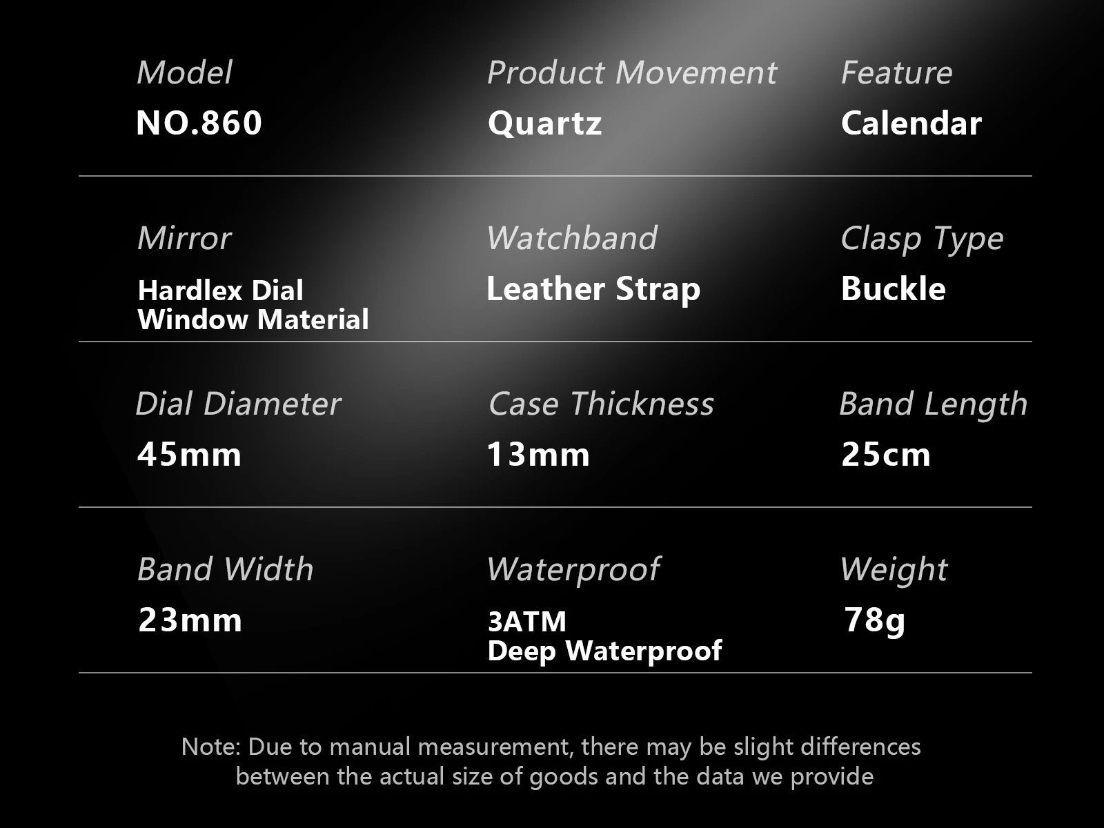 POEDAGAR Business-Mann-Uhr, wasserdicht, leuchtend, Chronograph, Datum, Original-Uhren für Herren, Leder, Luxus-Herren-Quarz-Armbanduhr – Detail 7