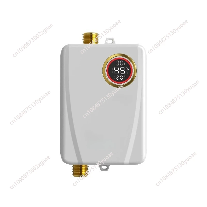 110V/220V Electric Water Heater Bathroom Kitchen Wall Mounted Instant Heating Water Heater 3S Hot Shower LCD Temperature Display