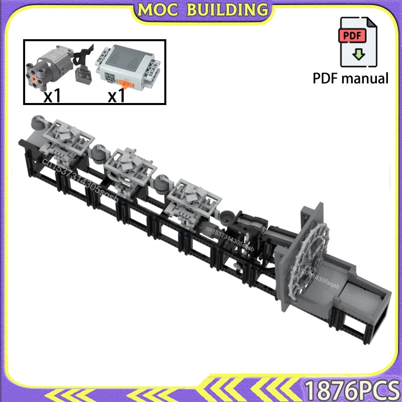 GBC Module Ball Factory Balls Conveyor with Motor MOC Buidling Block Buckets Technology Bricks Great Ball Contraption Toys Gifts