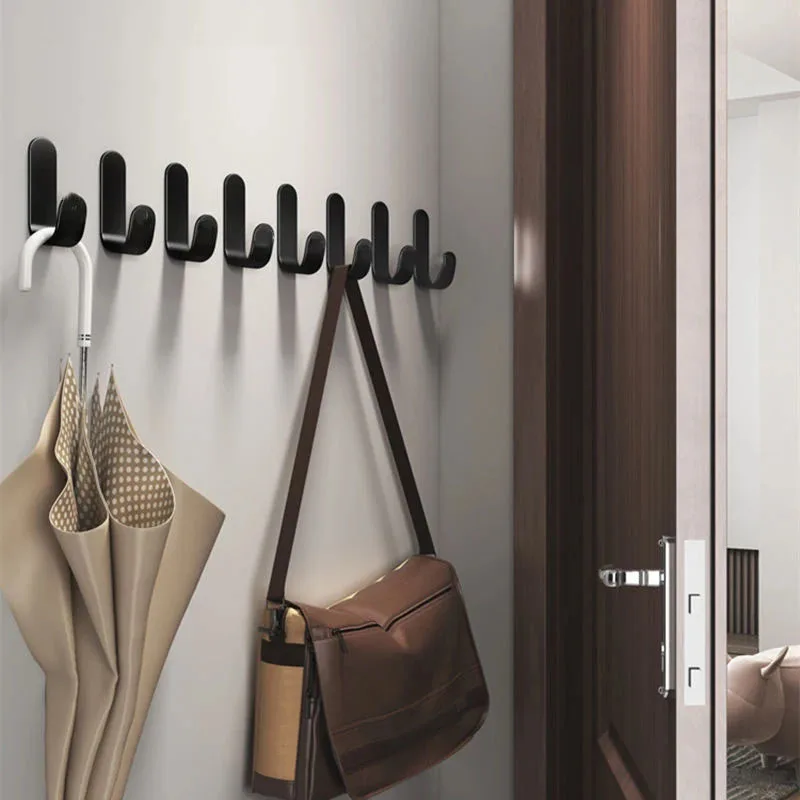 

Multi-purpose Wall Organizer Hook Behind-door clothes Hanger Hook Bathroom Robe Towel Holder Rack Kitchen Hardware Shelf Hook