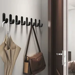 Multi-purpose Wall Organizer Hook Behind-door clothes Hanger Hook Bathroom Robe Towel Holder Rack Kitchen Hardware Shelf Hook