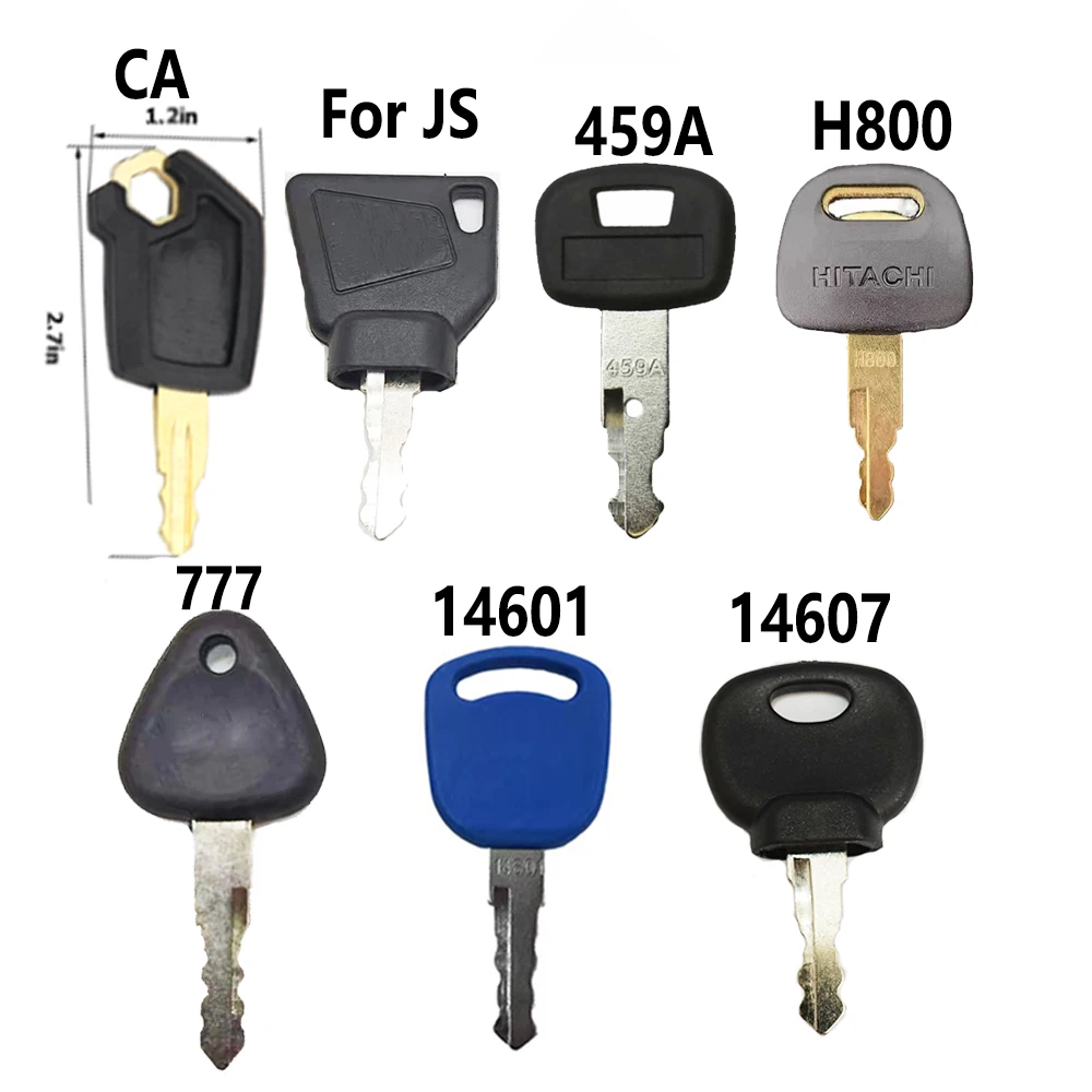 

7 KEY For js 5P8500 777 14603 14607 H800 14601 EXCAVATOR EQUIPMENT KEY SET