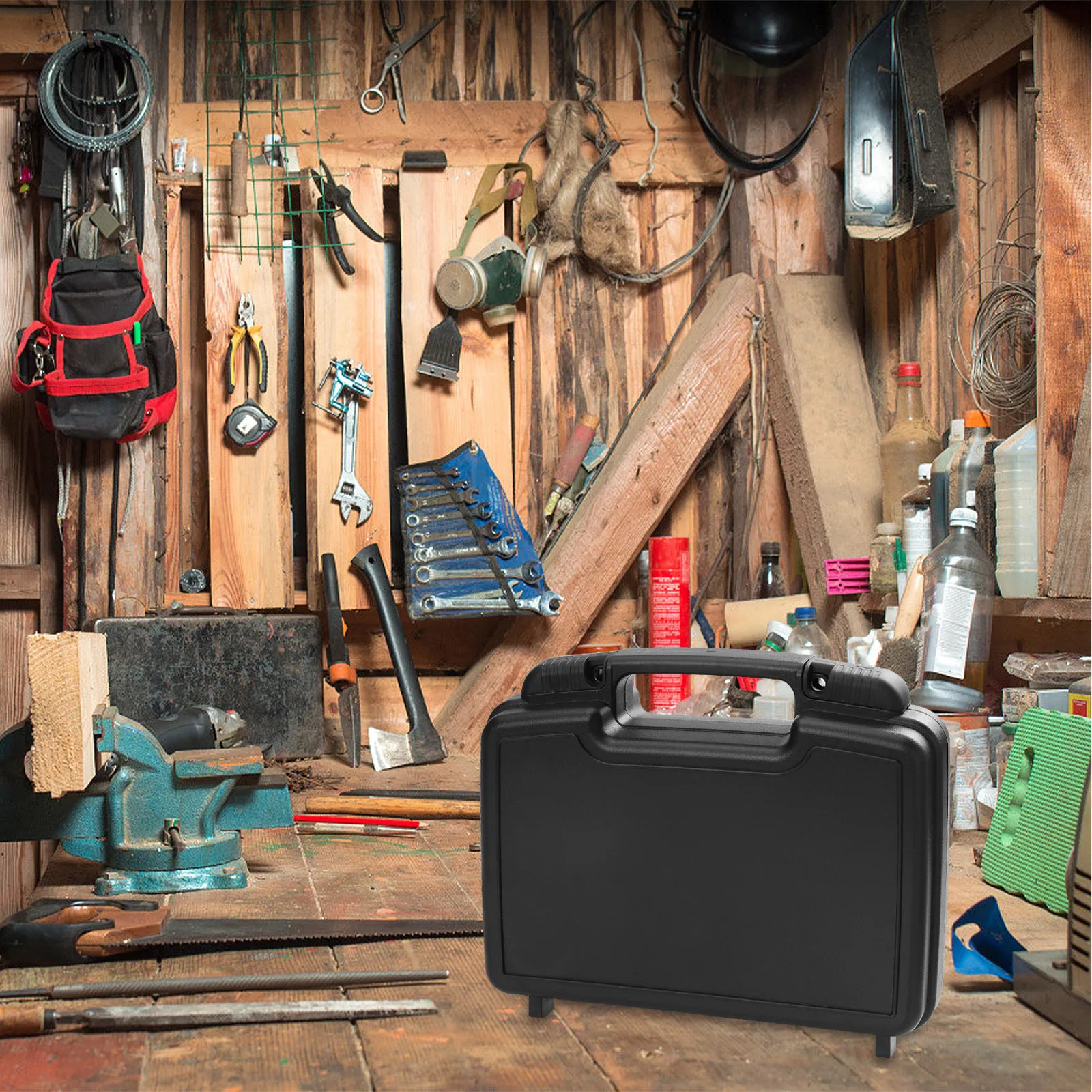 

1Pcs Multifunctional Large Capacity Tool Storage Organizer Portable Durable Plastic Toolbox Handy Case Plastic Toolbox