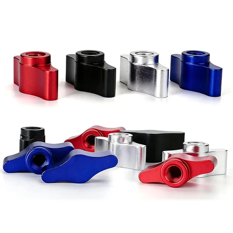 2pcs Adjustable Tee Wing Aluminum Alloy Knob Nut M3 M4 M5 M6 M8 1/4
