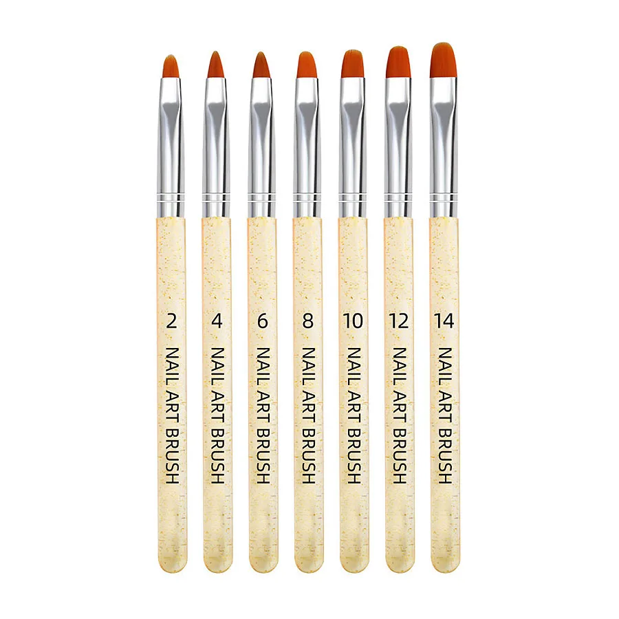 Nail Art Pinsel Set, Dual-Ended Dotting Pen Zeichnung Schnitzen Marmor Nagelstift Flat Liner für Acryl Gel Polish Maniküre – Detail 10