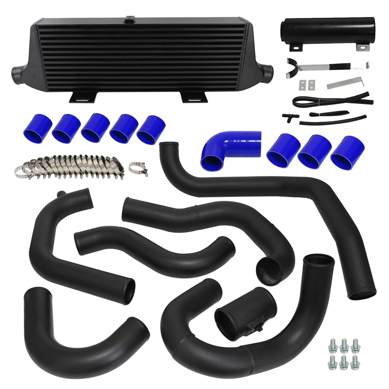 Zwart/Blauw/Rood LR V2 Front Mount Intercooler Kit Past Voor 02-07 Subaru Impreza WRX/STI Ej20 Ej25