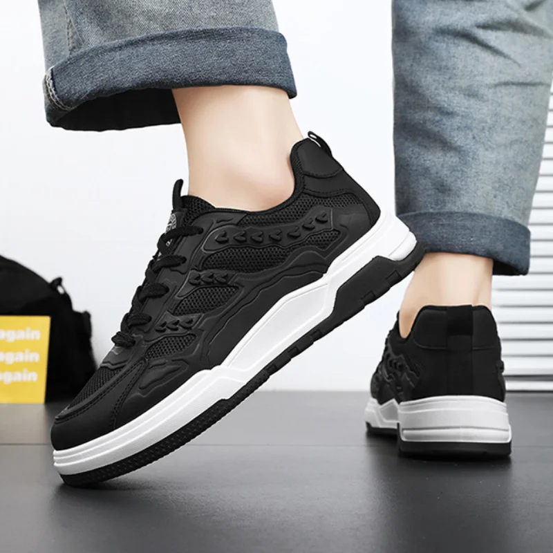 Men's Tennis Shoes Summer Breathable Casual Male Shoes Thick-soled Comfortable Vulcanized Shoes Trendy Student Sneakers for Men