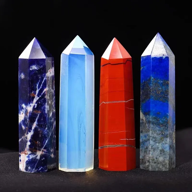 Pure Natural Single-pointed Crystal Column Seven Star Array Mineral Crystal Lucky Transfer Energy Purification Home Ornaments