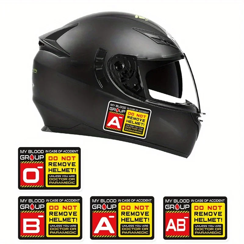

1Pc Blood Type Motorcycle Sticker, Waterproof Vinyl Decal for Moto Fuel Tank/Helmet/Electric Scooter, Stylish Vehicle Decor