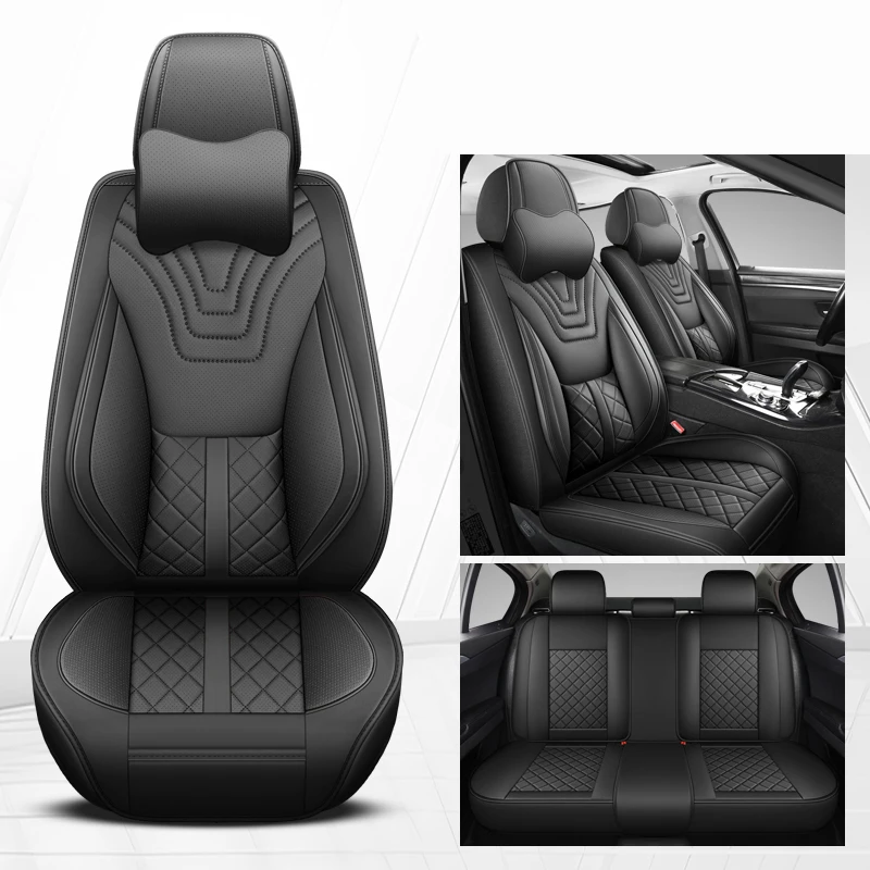 

Универсальные противоскользящие чехлы на автомобильные сиденья из искусственной кожи для Peugeot 207 307 2008 206 301 308 SW 5008 307, автоподарки, аксессуары для интерьера