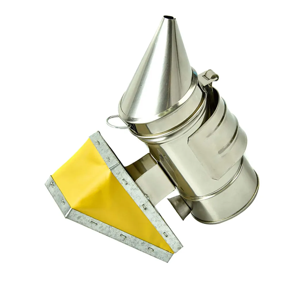 Premium Bee Hive Smoker Stainless Steel Shield Protection for Beekeepers Single Or Multiple Hives Beekeeping