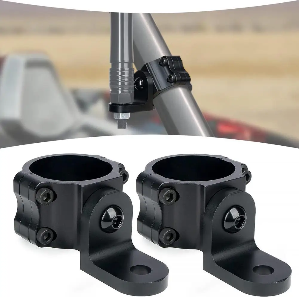 

New Adjustable UTV Flag Mount Heavy Duty Aluminum Whip Light Mount 1.75 To 2in Tube Clamps Mounting Bracket Aluminium Roll Bar