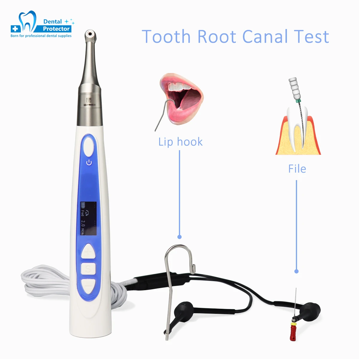 Y-Smart Pro 2 in 1 Dental Wireless Endomotor With Built-in Apex Locator Cordless Endodontic Motor with 1:1 Contra Angle