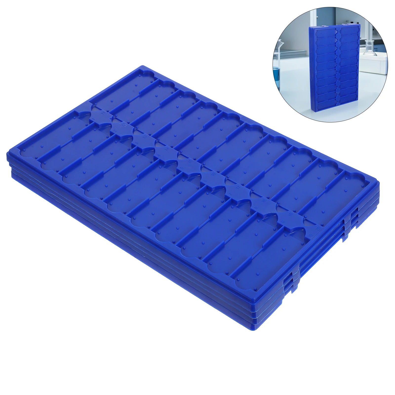 

4 Pcs Drying Board Laboratory Microscope Slide Accessories Draining Rack Accessory