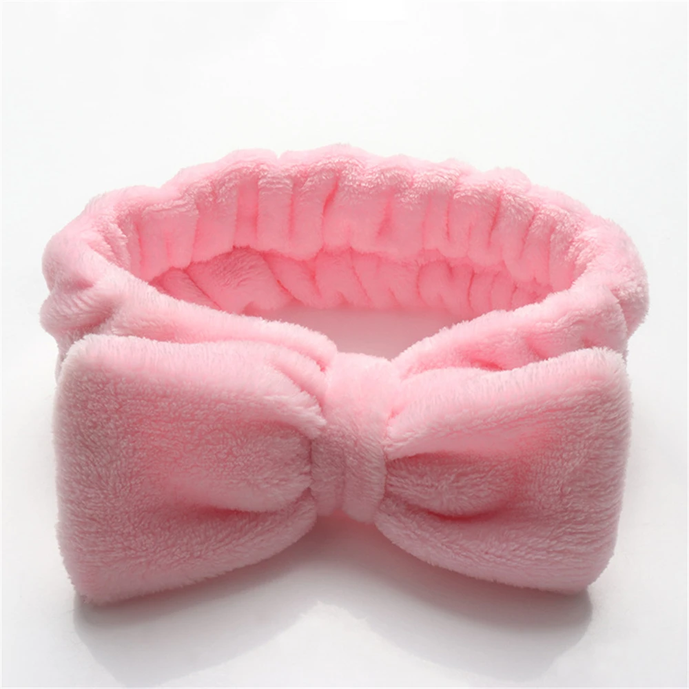 1pc Eyelash Extension Spa Headband Makeup Eyelash Extension Supplies Lashes Accessories Face Washing Bath Facial Bow Headband