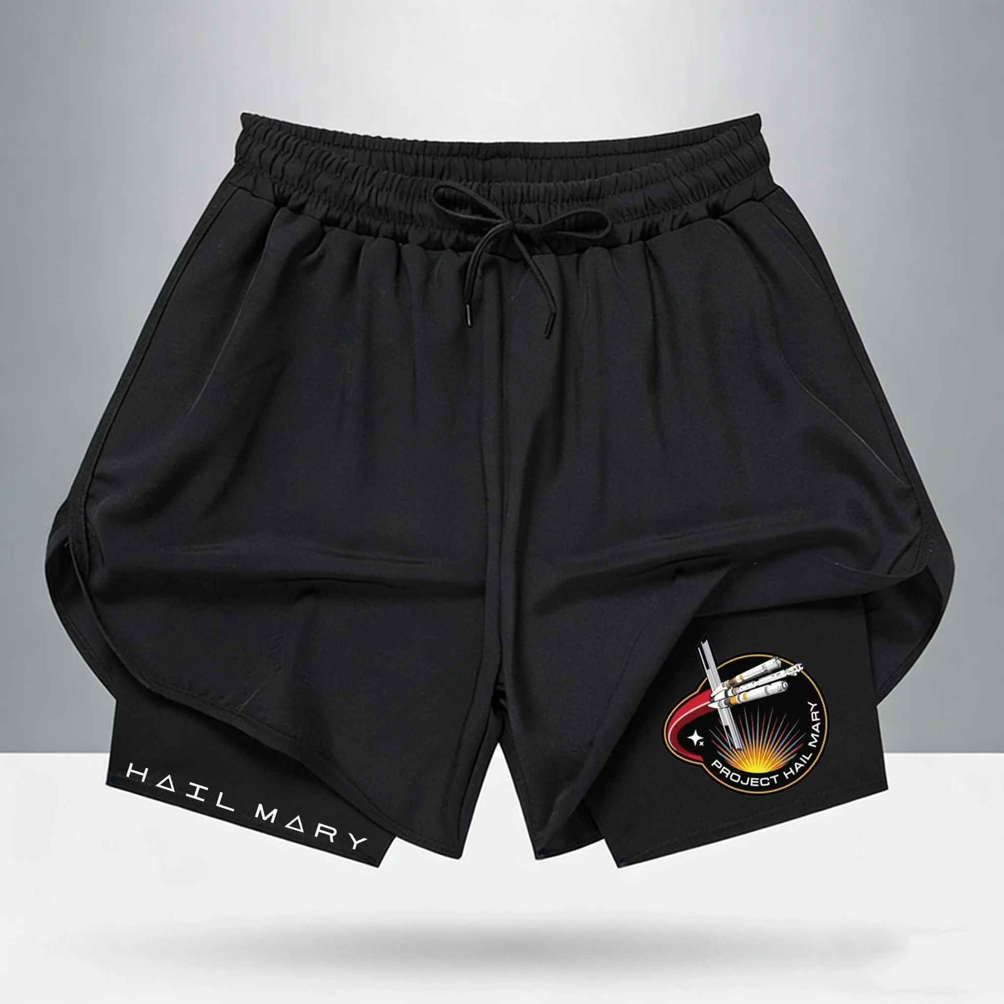 

Project Hail Mary Ringer shorts Mission Patch Sci Fi Novel Fan shorts Retro Space Graphic Tee Unisex Cotton Book Lover Gift