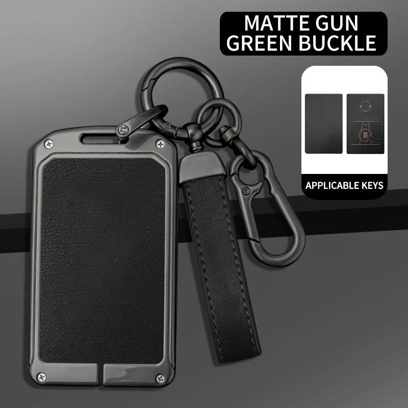 

Leather Car NFC Card Key Case Fob Cover Protector Holder Shell for Tesla Model 3 Model S Model X Model Y Keyless Car Accessories