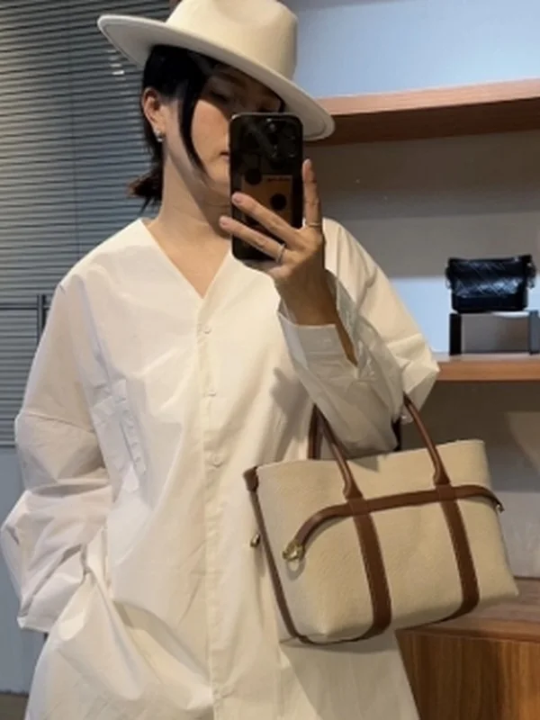 

High Quali Leather Tote Bag Faionable Versatile Luxury oulder Crossbody Commuter Women's Bag Briti Sle Color
