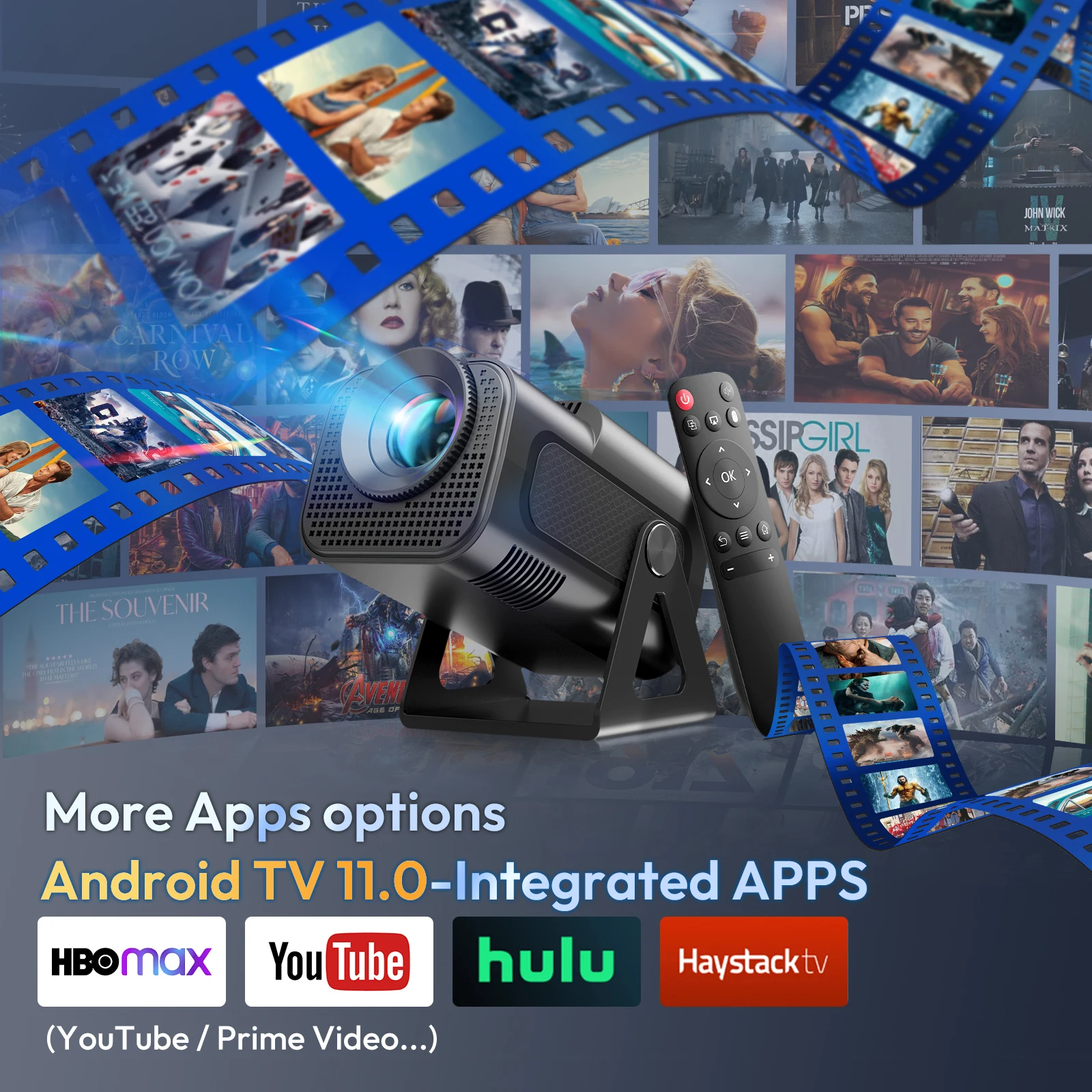 جهاز عرض XGODY 4K 1080P Full HD ذكي عالي الدقة LED 5G WiFi بلوتوث 12000L HDMI USB Android مسرح منزلي #2