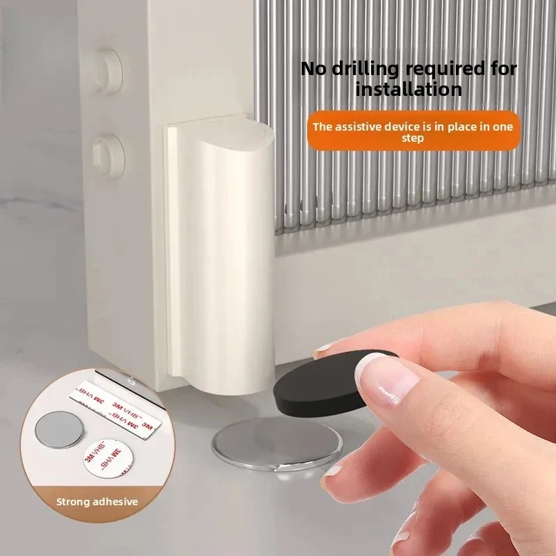

Magnetic Door Stopper Wall Protector Bumper Hidden Door Seat Home Decor Furniture Hardware Invisible Door Stop for Home Safety