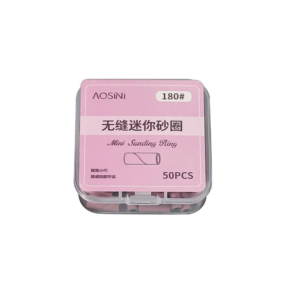 #180 #240 Nail Sanding Bands Dust-Free Seamless Design Sanding Rings Mini Size Efficient Sanding Gel Polish Removal