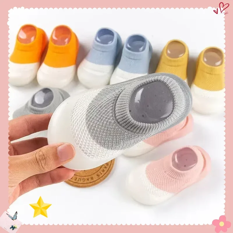 أحذية الأطفال الصغار بنعل ناعم، جوارب وأحذية صيفية للأطفال الرضع، أحذية شبكية قابلة للتنفس، أحذية للأطفال الصغار