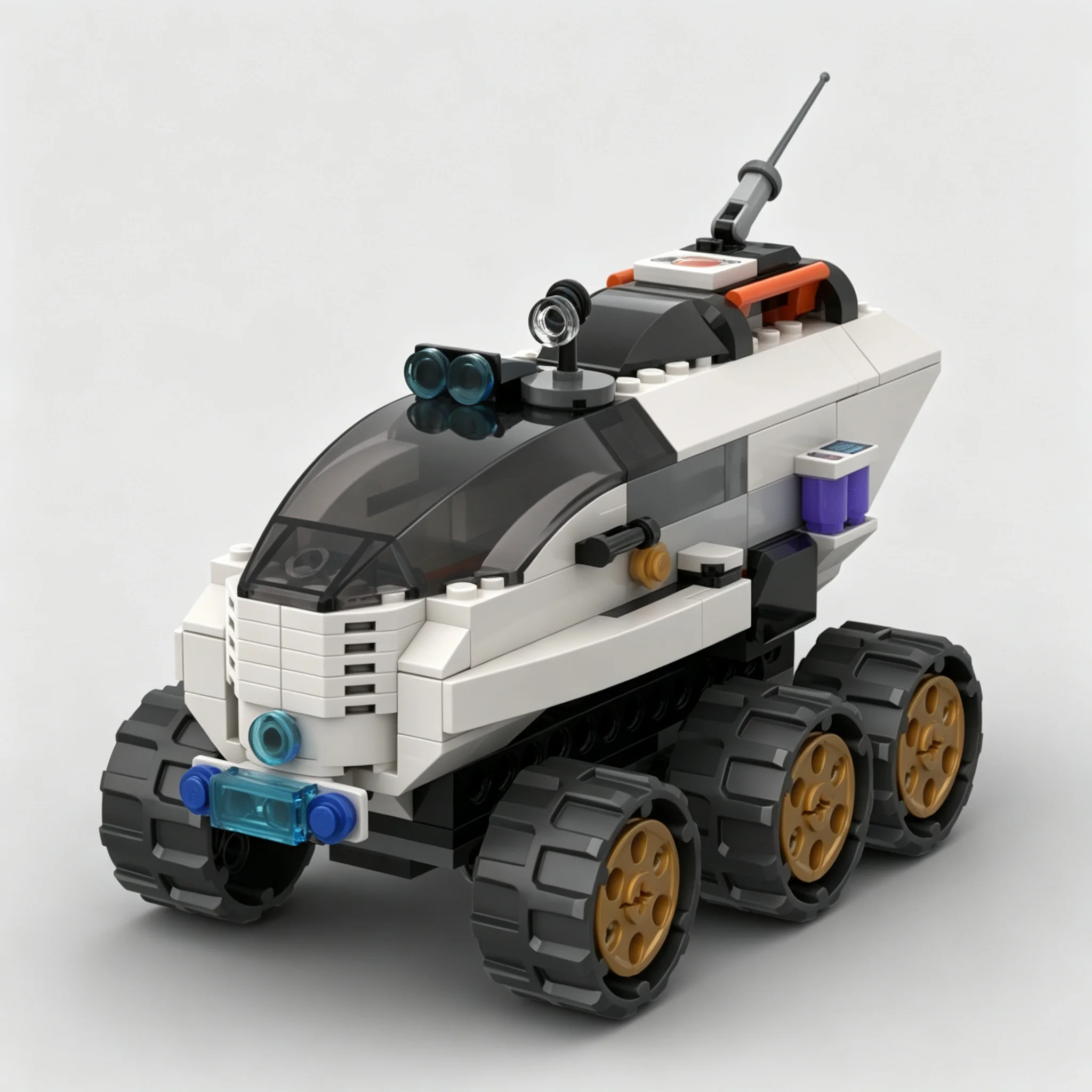 186pcs MOC Planetary Exploration Rover Alt Build + City Space Model Building Blocks Toys Architecture Christmas Gift Birthday