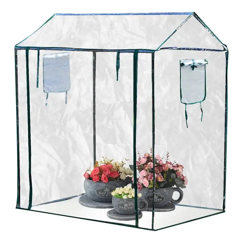 

Indoor Greenhouse Portable Plant Grow Tent with Rolling Zipper Door Gardening Supplies to Grow Plants Seedlings Herbs Flower