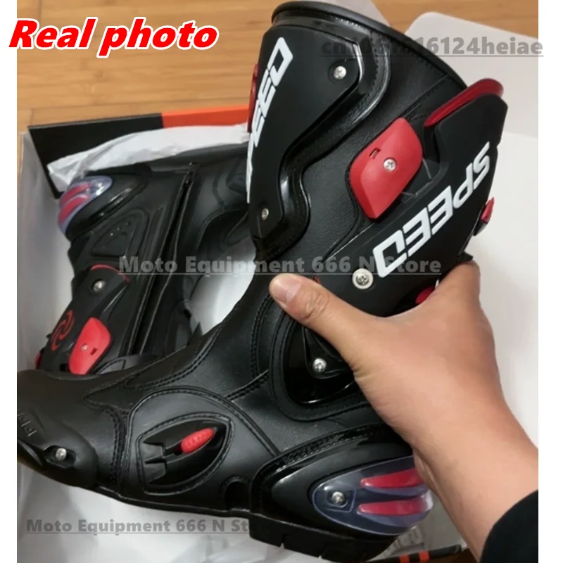 Riding Tribe Men Motorcycle Boots Moto Racing Motocross Off-Road dirt bike Motorbike Motorcycles Shoes Botas Motor Boot