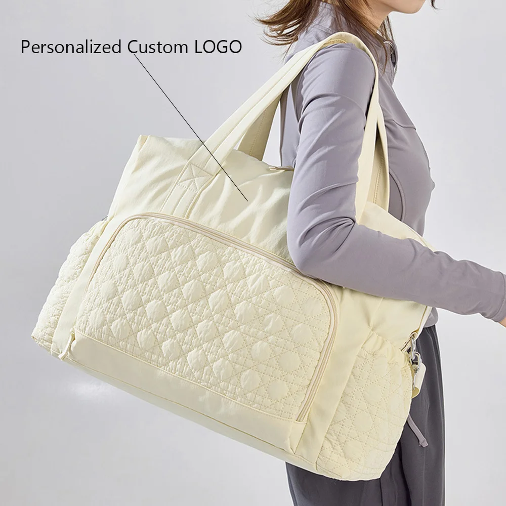 

Женская ручная сумка, модная дорожная сумка большой вместимости, разделительная сумка через плечо для йоги, тренажерного зала, сумка для мамы для ежедневного хранения на работу