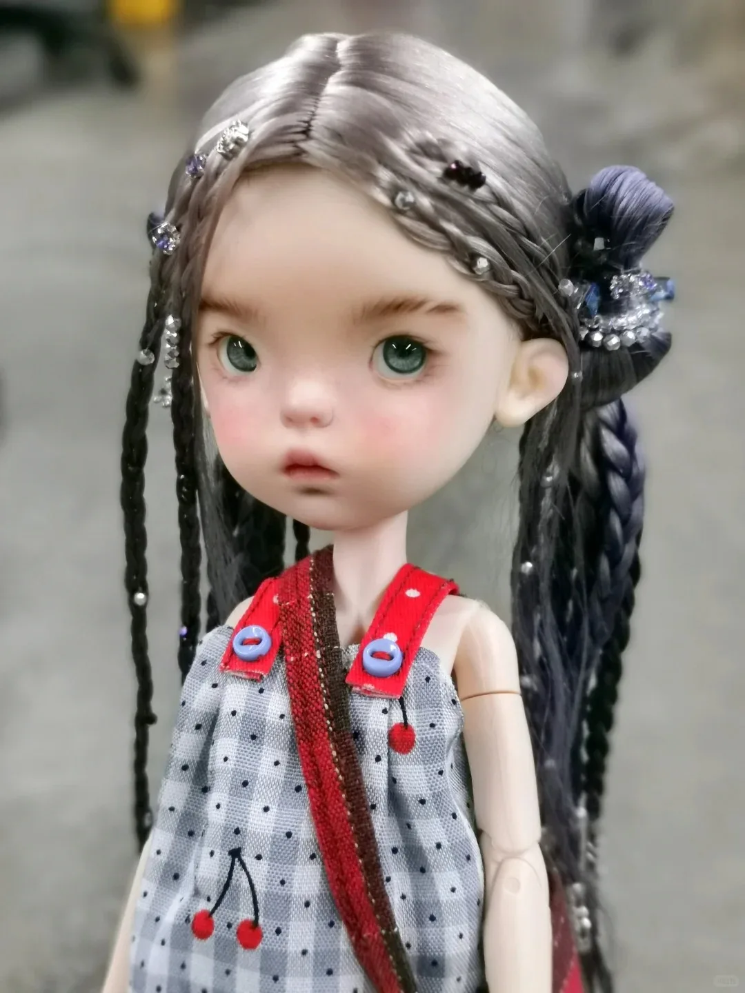 2025 New BJD 1/6 25cm Girl Meng Qbaby Big head Resin Doll Fashion Free shipping of in-stock makeup gifts