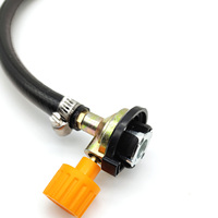 Russian Long Gas Tank Filling Connector One-piece Cassette Butane Tank Inflation Valve for Eastern Europe Outdoor Stove Supplies