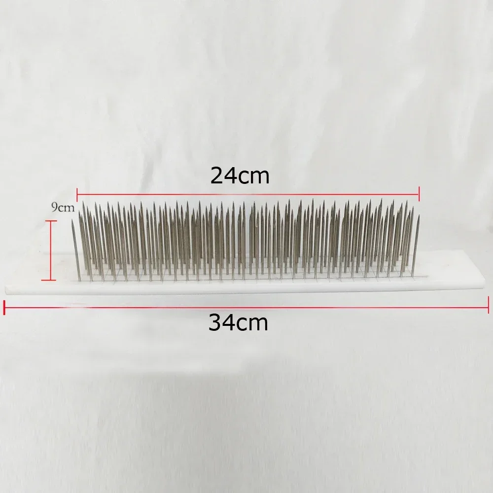 White Hair Hackle With Needle For Raw Hair Making Remy Human Hair Extensions Comb Machine Weft Tools