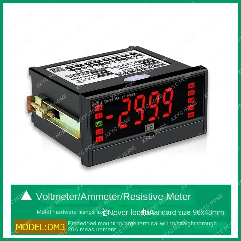 Meter DM3 high precision smart disk surface list DC/AC/voltmeter/ammeter 485 communication