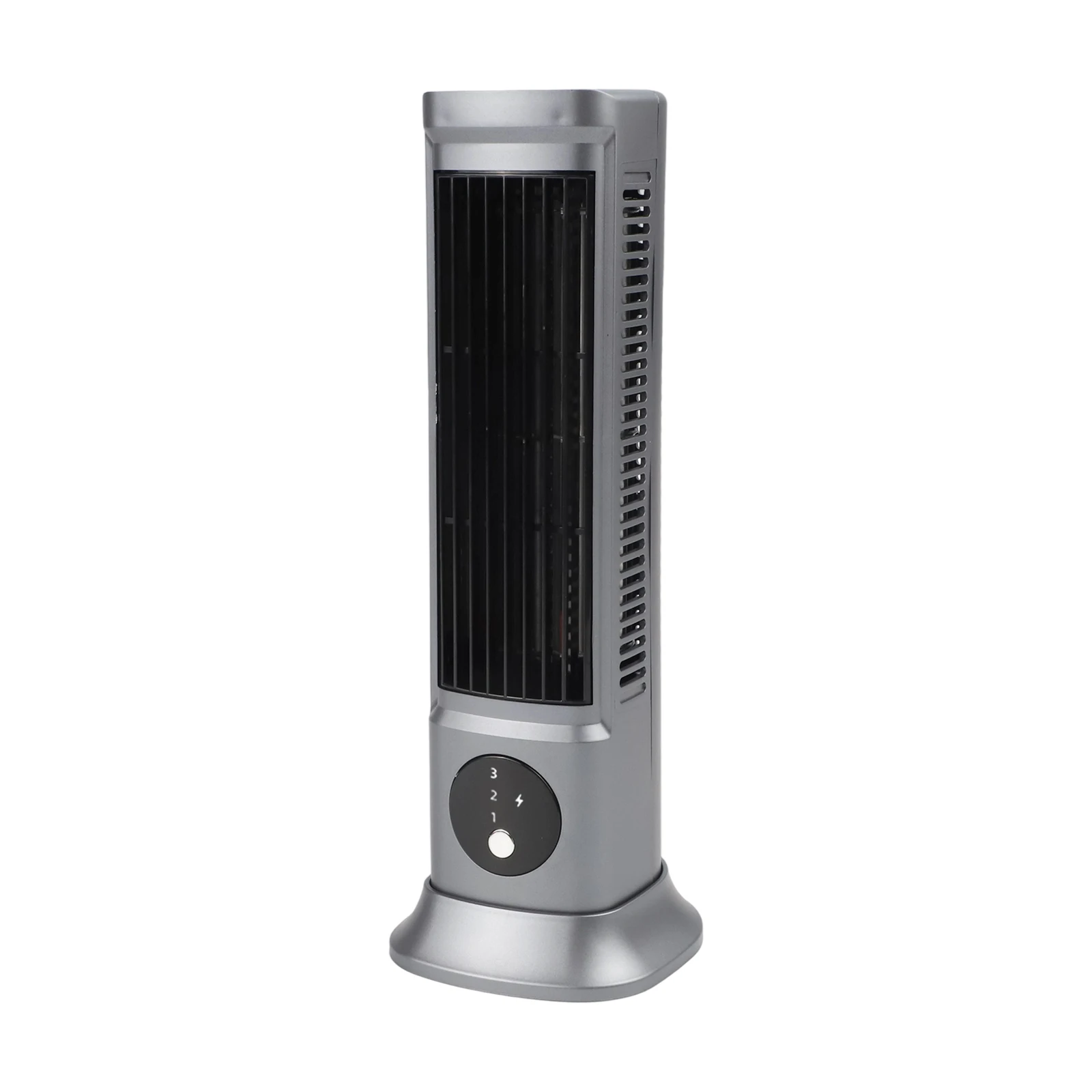 Compact Tower Fan with 3 Adjustable Speeds and Digital Display 1200mAh Cordless Design for Personal Cooling Anywhere
