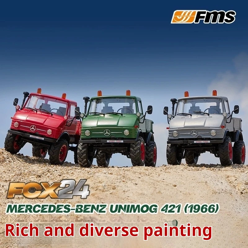 

FMS масштаб 1:24 Unimog серии FCX Внедорожный радиоуправляемый автомобиль-полноприводный альпинистский автомобиль с дистанционным управлением электрическая имитационная модель